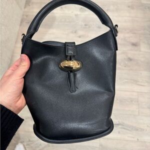 Elegant Black Leather Women's Bag